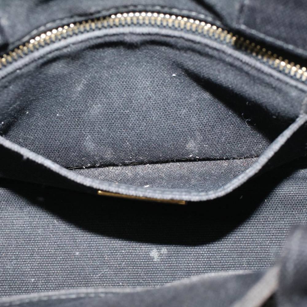 PRADA Canapa PM Hand Bag Canvas Black Auth 48253 - Picture 11 of 16